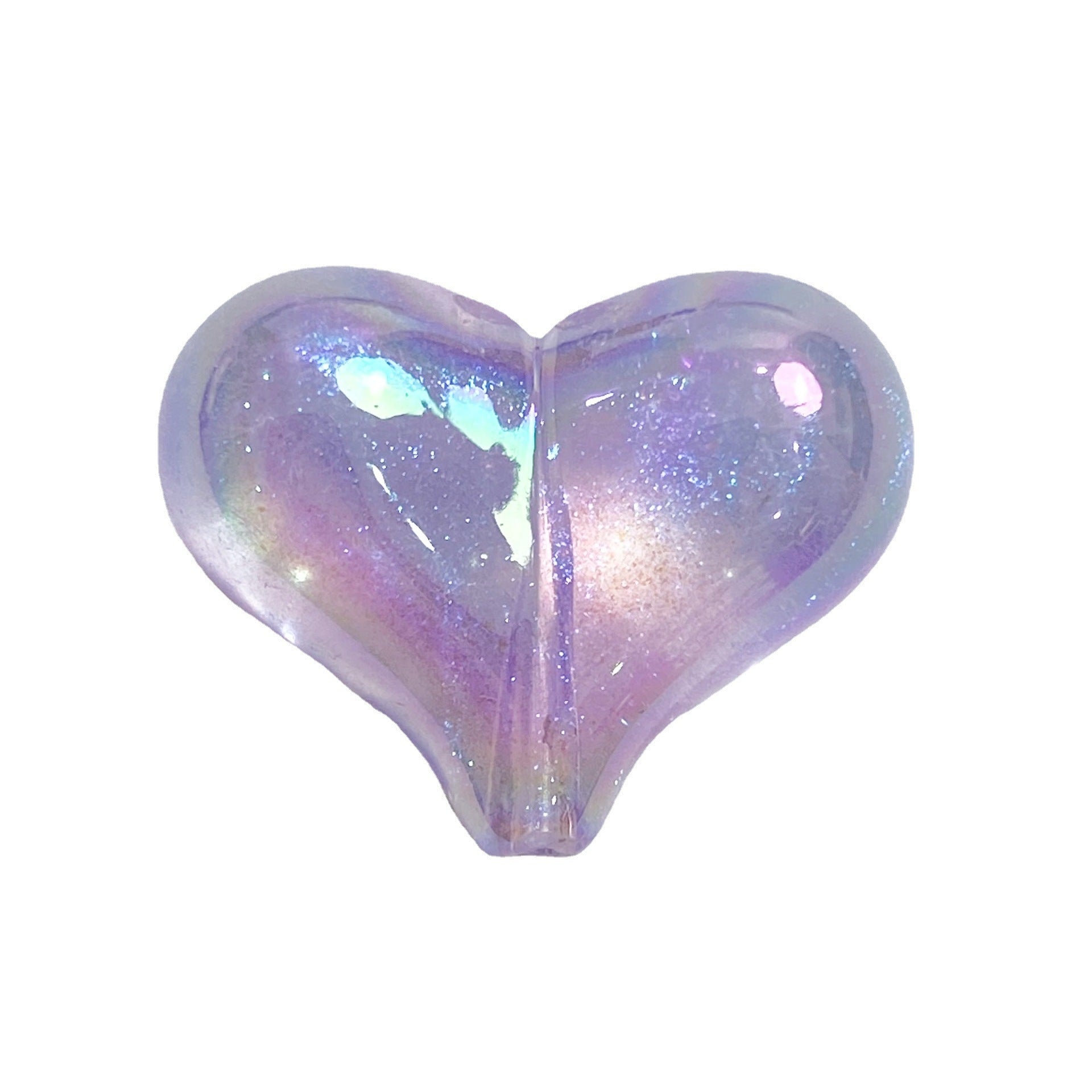 Wholesale 10pcs/pack Acrylic Color Plated Mermaid Ji Fart Peach Heart Beads
